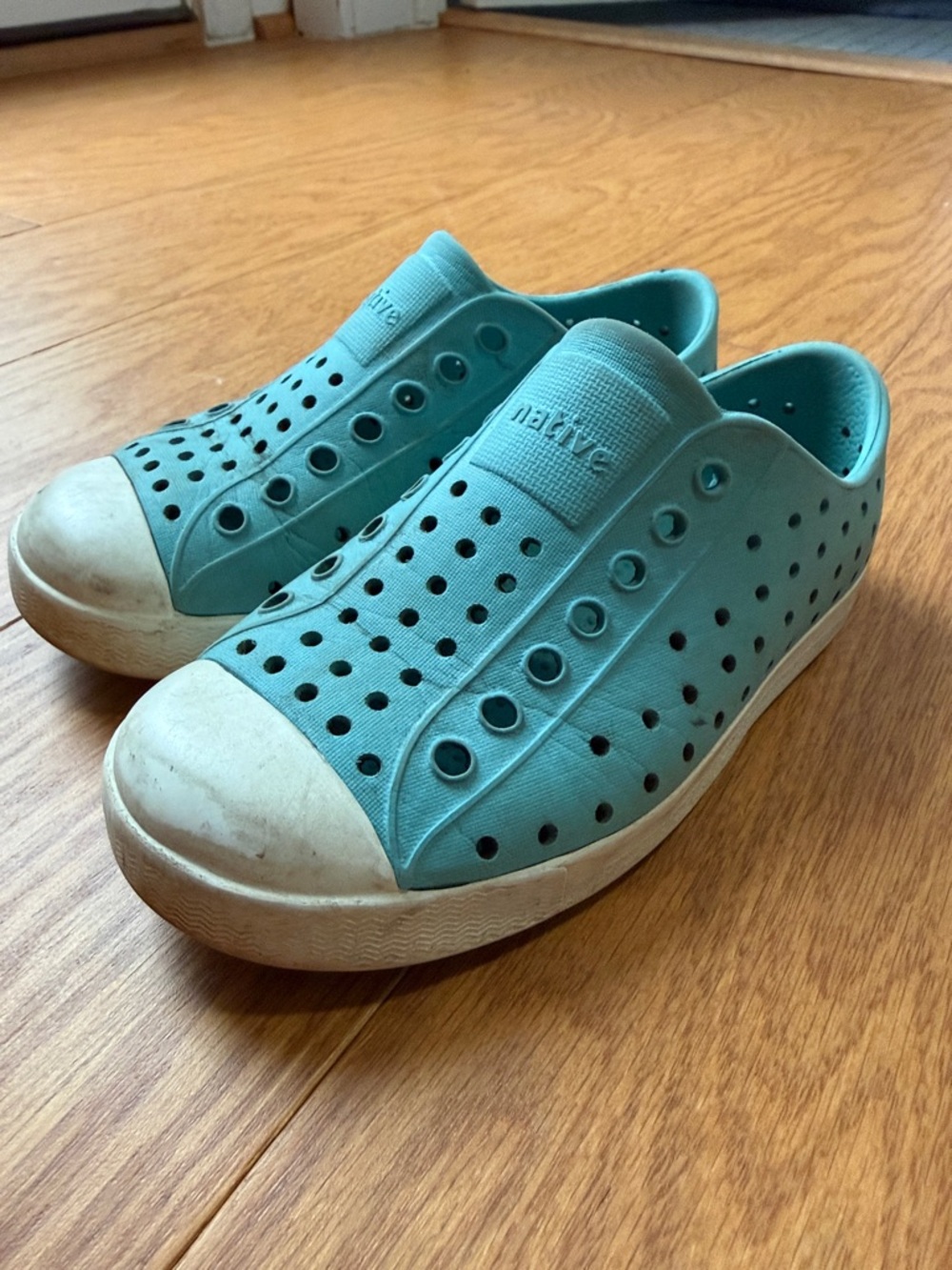 Native Kids Slip-On Water Shoes in Aqua Blue